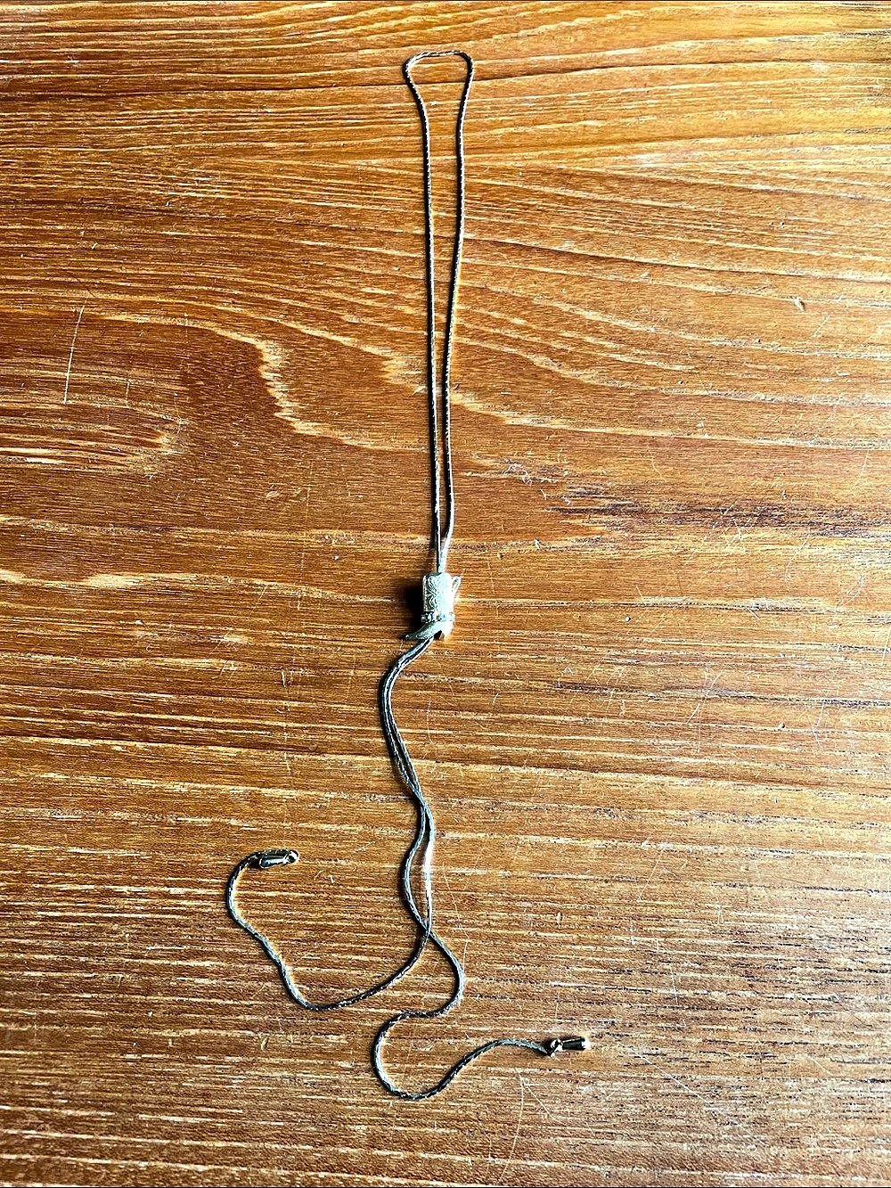 Gold Cowboy Boot Bolo Necklace